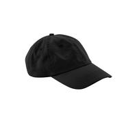 Beechfield Men's Cotton Panelled Baseball Cap in Black Beechfield Black One Size
