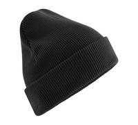 Beechfield Men's Cuffed Cotton Heavyweight Beanie in Black Beechfield Black One Size