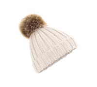 Beechfield Men's Cuffed Design Winter Hat in Beige Beechfield Beige One Size