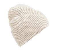 Beechfield Men's Cuffed Oversized Beanie in Beige Beechfield Beige One Size