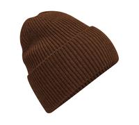 Beechfield Men's Cuffed Oversized Beanie in Brown Beechfield Brown One Size