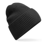 Beechfield Men's Cuffed Oversized Beanie in Charcoal Beechfield Charcoal One Size