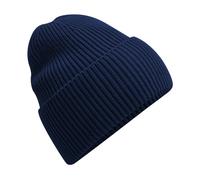 Beechfield Men's Cuffed Oversized Beanie in Navy Beechfield Navy One Size