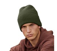 Beechfield Men's Cuffed Oversized Beanie in Olive Beechfield Olive One Size