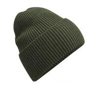Beechfield Men's Cuffed Oversized Beanie in Olive Beechfield Olive One Size