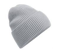 Beechfield Men's Cuffed Oversized Beanie One Size in Light Grey Beechfield Light Grey One Size