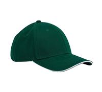 Beechfield Men's EarthAware 6 Panel Cotton Baseball Cap in Bottle Green Beechfield Bottle Green One Size