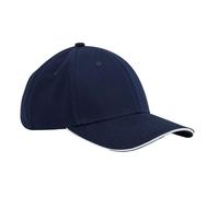 Beechfield Men's EarthAware 6 Panel Cotton Baseball Cap in Mid Navy Beechfield Mid Navy One Size