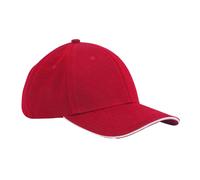 Beechfield Men's EarthAware 6 Panel Cotton Baseball Cap in Red Beechfield Red One Size