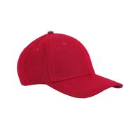 Beechfield Men's EarthAware 6 Panel Cotton Baseball Cap in Red Beechfield Red One Size