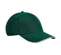 Beechfield Men's EarthAware Classic 5 Panel Cotton Baseball Cap in Bottle Green Beechfield Bottle Green One Size