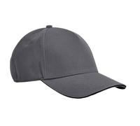 Beechfield Men's EarthAware Classic 5 Panel Cotton Baseball Cap in Grey Beechfield Grey One Size