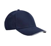 Beechfield Men's EarthAware Classic 5 Panel Cotton Baseball Cap in Mid Navy Beechfield Mid Navy One Size