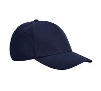 Beechfield Men's EarthAware Classic 5 Panel Cotton Baseball Cap in Navy Beechfield Navy One Size