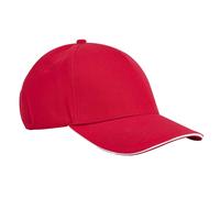 Beechfield Men's EarthAware Classic 5 Panel Cotton Baseball Cap in Red Beechfield Red One Size