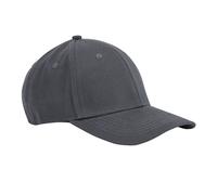 Beechfield Men's EarthAware Classic 6 Panel Cotton Sandwich Peak Baseball Cap in Mid Grey Beechfield Mid Grey One Size