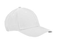 Beechfield Men's EarthAware Classic 6 Panel Cotton Sandwich Peak Baseball Cap in White Beechfield White One Size