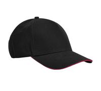 Beechfield Men's EarthAware Classic Cotton 5 Panel Baseball Cap in Black Beechfield Black One Size