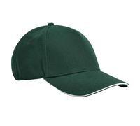 Beechfield Men's EarthAware Classic Cotton 5 Panel Baseball Cap in Bottle Green Beechfield Bottle Green One Size