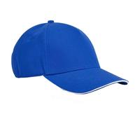 Beechfield Men's EarthAware Classic Cotton 5 Panel Baseball Cap in Bright Blue Beechfield Bright Blue One Size