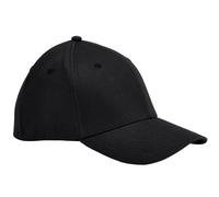 Beechfield Men's EarthAware Cotton Stretch Baseball Cap in Black | Size: Large/XL Beechfield Black L/XL