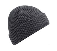 Beechfield Men's Elements Water Repellent Beanie in Dark Grey Beechfield Dark Grey One Size