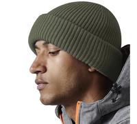 Beechfield Men's Elements Wind Resistant Beanie One Size in Dark Olive Beechfield Dark Olive One Size