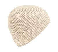 Beechfield Men's Engineered Knit Ribbed Beanie in Beige Beechfield Beige One Size