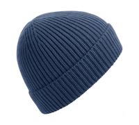 Beechfield Men's Engineered Knit Ribbed Beanie in Blue Beechfield Blue One Size