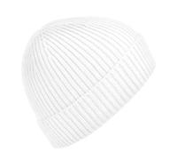 Beechfield Men's Engineered Knit Ribbed Beanie One Size in White Beechfield White One Size