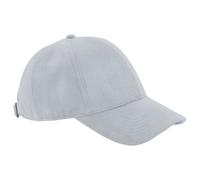 Beechfield Men's Faux Suede 6 Panel Cap in Light Grey Beechfield Light Grey One Size