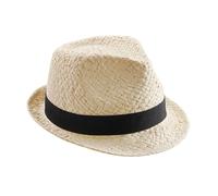 Beechfield Men's Festival Trilby in Natural | Size: S/M Beechfield Natural S/M