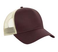 Beechfield Men's Half Mesh Trucker Cap Headwear Pack of 2 in White Beechfield White One Size
