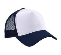 Beechfield Mens Half Mesh Trucker Cap / Headwear (Pack of 2) RW6695