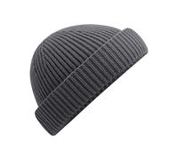 Beechfield Men's Harbour Beanie in Dark Grey Beechfield Dark Grey One Size