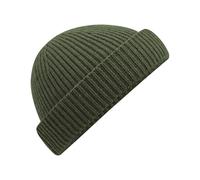 Beechfield Men's Harbour Beanie in Dark Olive Beechfield Dark Olive One Size