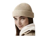 Beechfield Men's Harbour Beanie One Size in Beige Beechfield Beige One Size