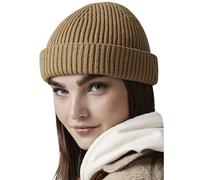 Beechfield Men's Harbour Beanie One Size in Light Brown Beechfield Light Brown One Size