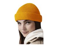 Beechfield Men's Harbour Beanie One Size in Mustard Beechfield Mustard One Size