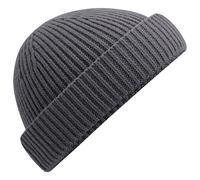 Beechfield Men's Harbour Fisherman Beanie in Mid Grey Beechfield Mid Grey One Size