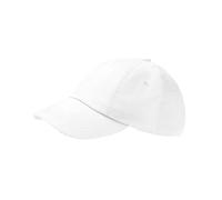 Beechfield Men's Heavy Drill Low Profile Cap in White Beechfield White One Size