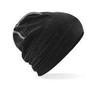 Beechfield Men's Hemsedal Cotton Beanie in Black Beechfield Black One Size
