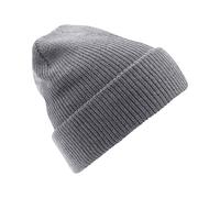 Beechfield Men's Heritage Beanie in Mid Grey Beechfield Mid Grey One Size