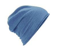 Beechfield Men's Jersey Beanie in Blue Beechfield Blue One Size
