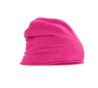 Beechfield Men's Jersey Beanie in Fuchsia Beechfield Fuchsia One Size