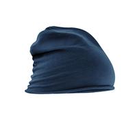 Beechfield Men's Jersey Beanie in Navy Beechfield Navy One Size