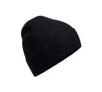 Beechfield Men's Knitted Cotton Beanie in Black Beechfield Black One Size