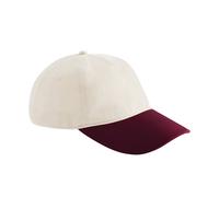 Beechfield Men's Leisure Contrast Peak Cap One Size in Natural Beechfield Natural One Size