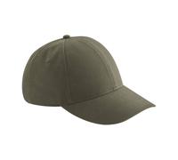 Beechfield Men's Lifestyle Water Resistant Baseball Cap in Dark Olive Beechfield Dark Olive One Size