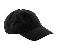 Beechfield Men's Low Profile 6 Panel Dad Cap in Black Beechfield Black One Size